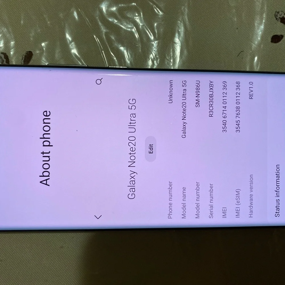 Samsung note20 ultra 5G